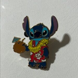 Disney Stitch Enamel Pin - Blue and Red